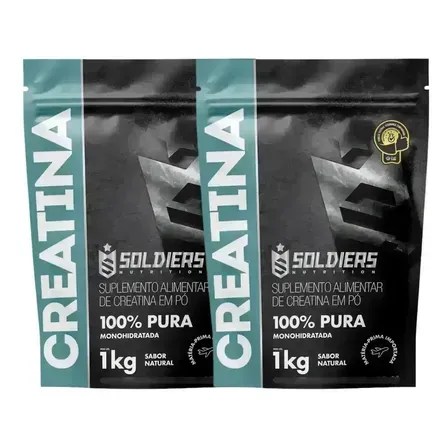 Creatina 2kg Suplemento Monohidratada em pó 100% Pura - Soldiers Nutrition Creatina 2kg Suplemento Monohidratada em pó 100% Pura - Soldiers Nutrition