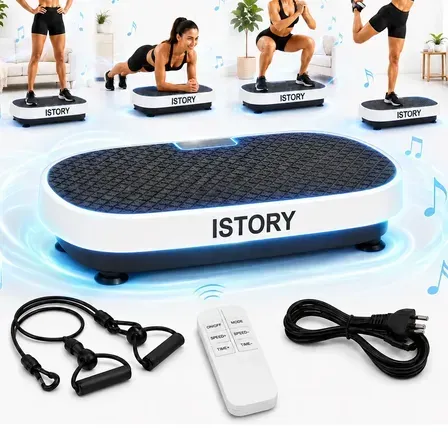 Plataforma Vibratória 199 Níveis Controle Remoto Bluetooth Branco 110v/220v Plataforma Vibratória 199 Níveis Controle Remoto Bluetooth Branco 110v/220v