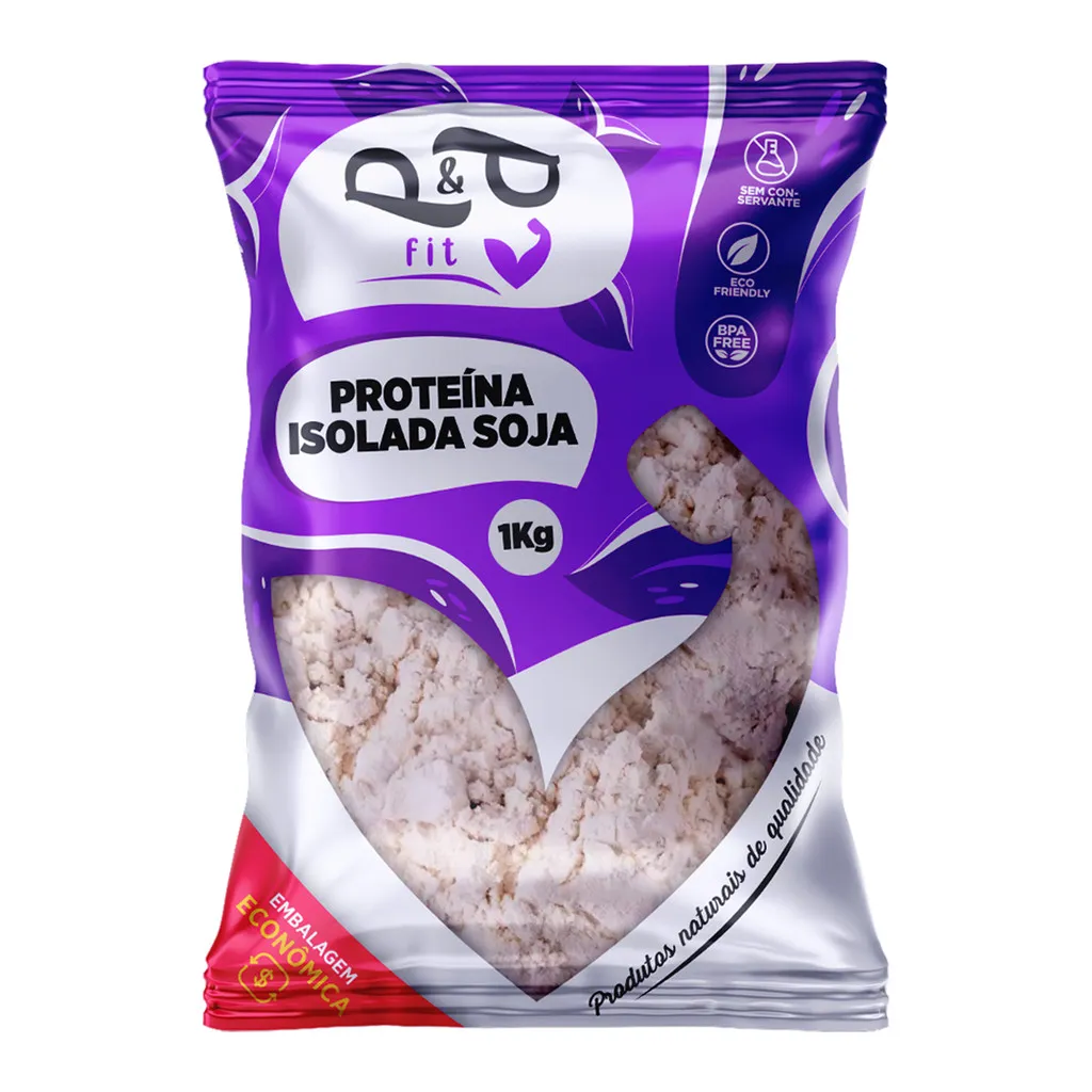 Proteína Isolada de Soja Pura em Pó 1Kg - P&P Proteína Isolada de Soja Pura em Pó 1Kg - P&P