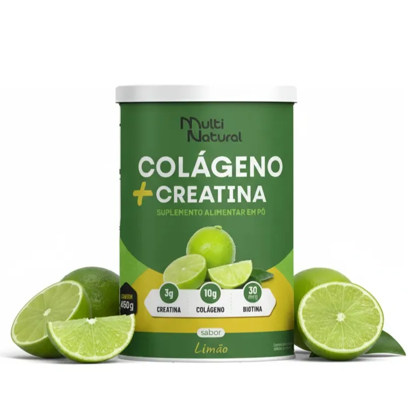 COLÁGENO + CREATINA SABOR LIMÃO 450g COLÁGENO + CREATINA SABOR LIMÃO 450g