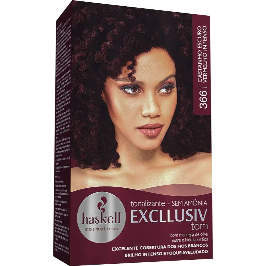 Tonalizante 366 - Castanho Escuro Vermelho Intenso Haskell Tonalizante 366 - Castanho Escuro Vermelho Intenso Haskell