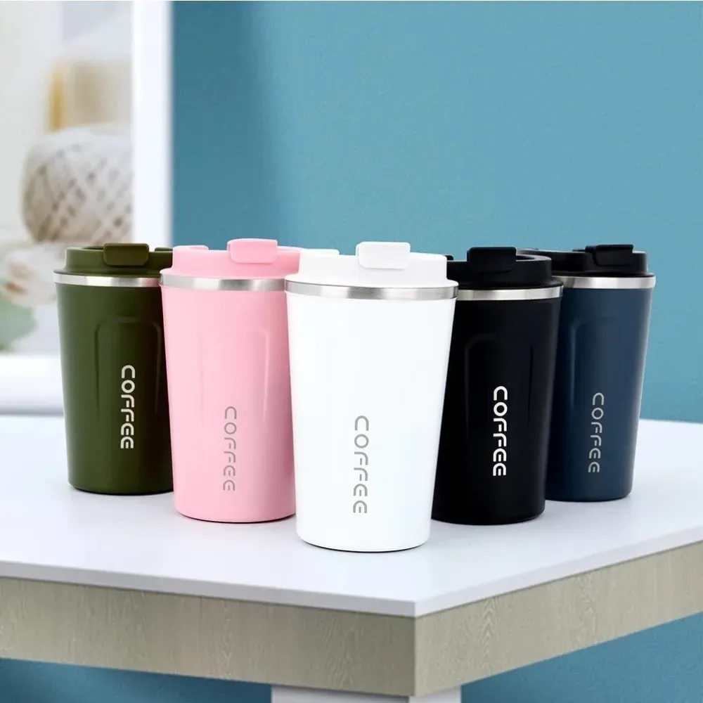 Copo Térmico Inox Café Chá Anti-vazamento Vacuum 380ml com termômetro bomm Copo Térmico Inox Café Chá Anti-vazamento Vacuum 380ml com termômetro bomm