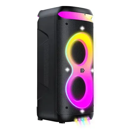 Caixa de Som Bluetooth PulseBox 3 1400W TWS Karaoke LED Preto - SP511 Caixa de Som Bluetooth PulseBox 3 1400W TWS Karaoke LED Preto - SP511