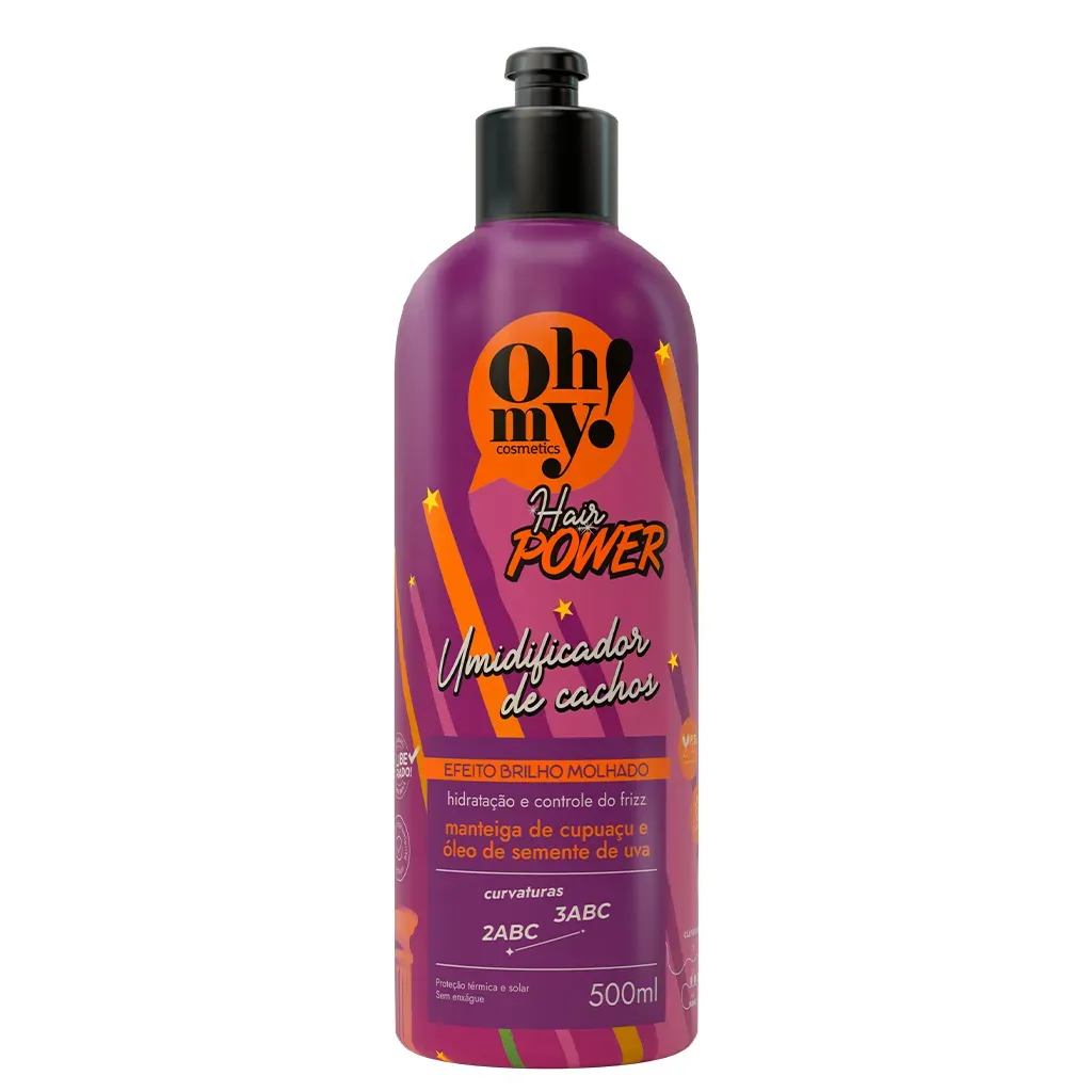 Umidificador de Cachos Hair Power 500ml OhMy! Umidificador de Cachos Hair Power 500ml OhMy!
