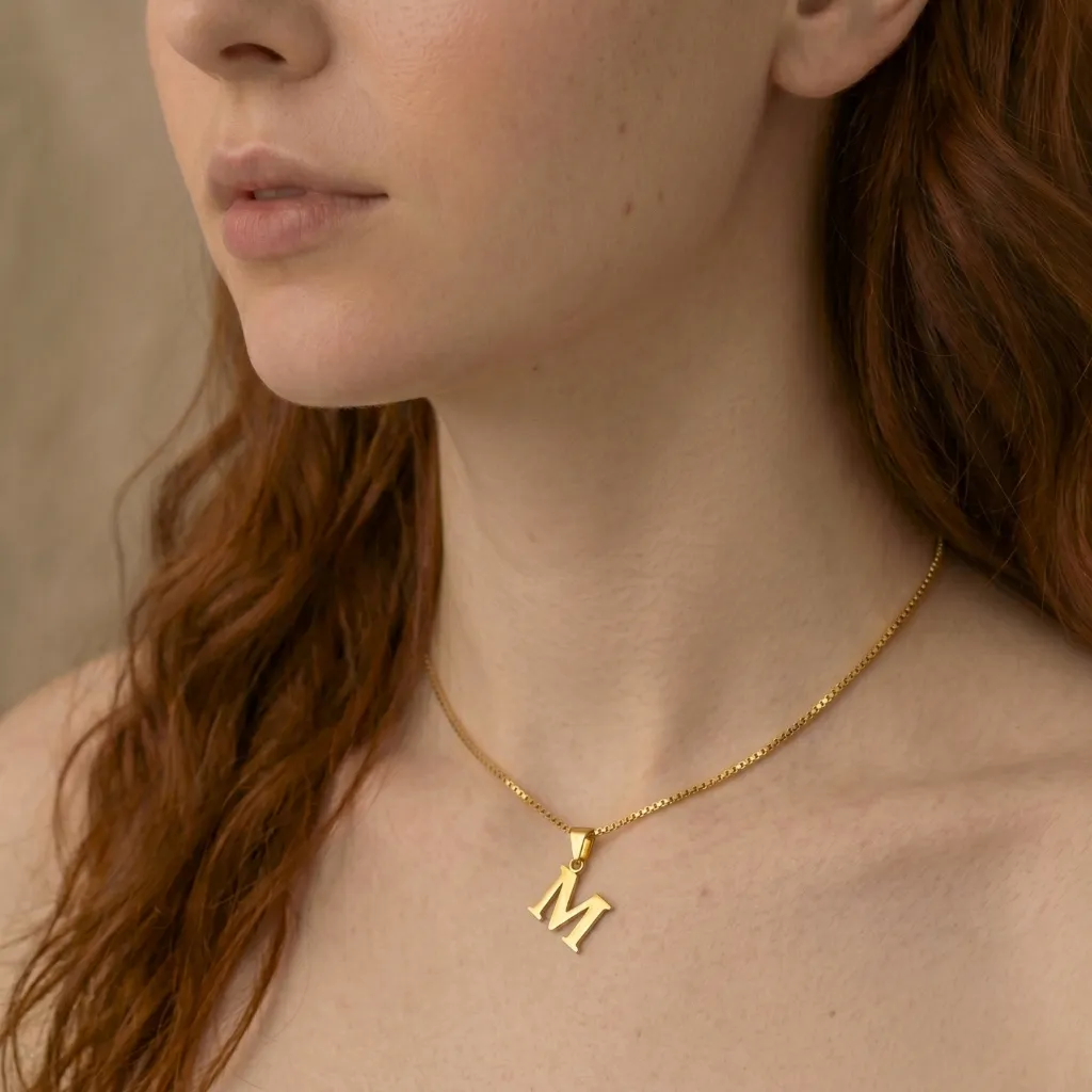Colar Pingente Letra Inicial Minimalista Riviera Presente Dia Namorados Ouro18k Prata925 Anti Alergico Colar Pingente Letra Inicial Minimalista Riviera Presente Dia Namorados Ouro18k Prata925 Anti Alergico