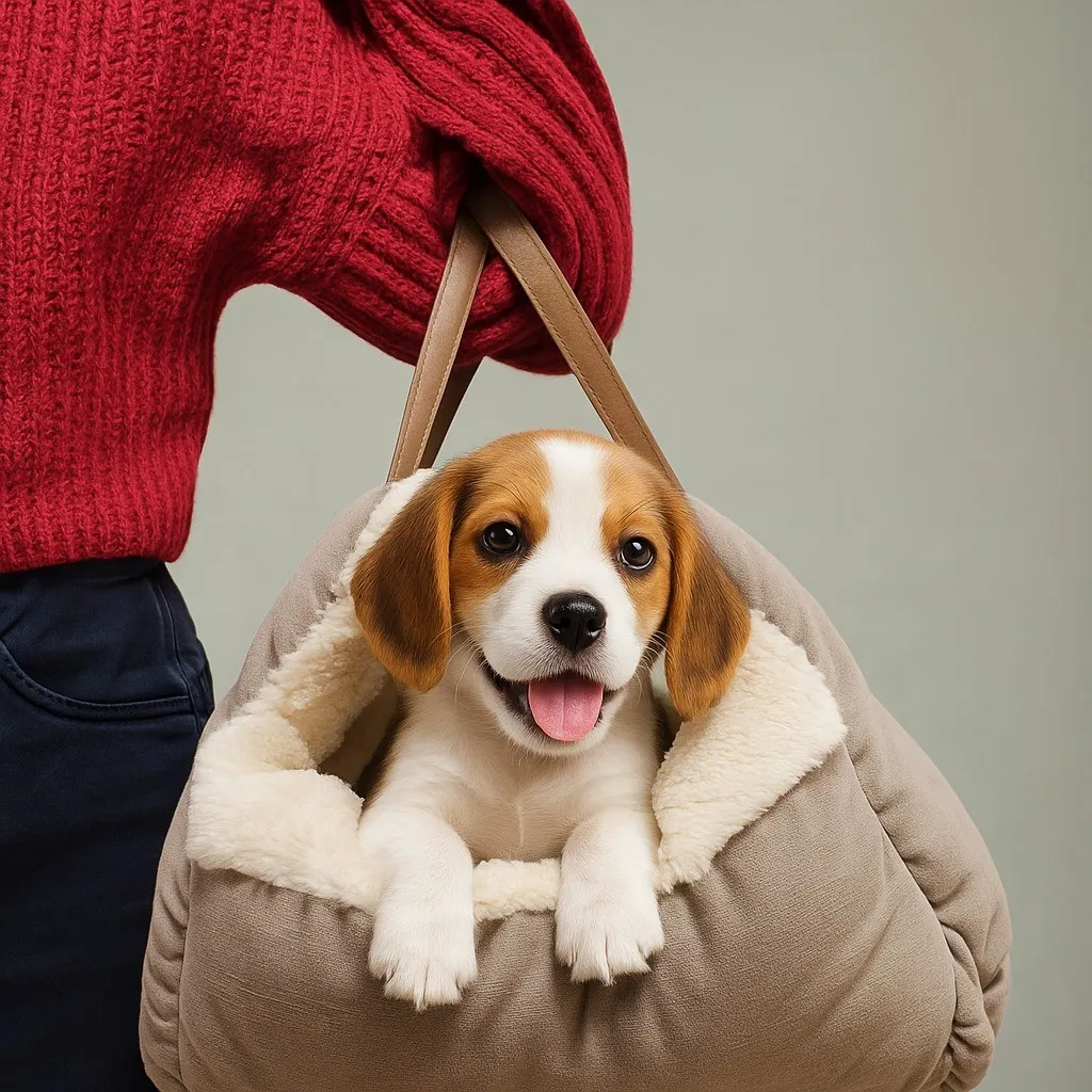 Cama Bolsa Pet Portátil e Multifuncional para Casa e Viagem Super Confortável com Alça Cama Bolsa Pet Portátil e Multifuncional para Casa e Viagem Super Confortável com Alça