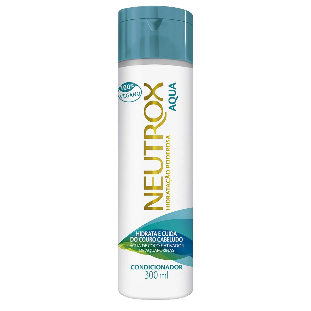 Condicionador Neutrox Aqua 300ml – Hidratação • Maciez • Desembaraço Suave Condicionador Neutrox Aqua 300ml – Hidratação • Maciez • Desembaraço Suave