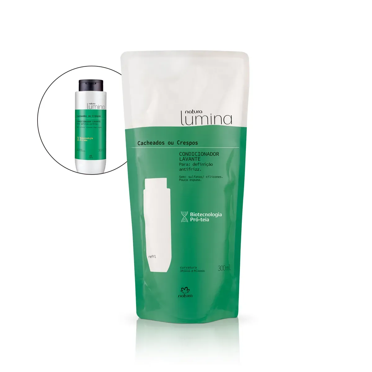 Apenas R$ 15,21 Refil Condicionador Lavante Cabelos Cacheados ou Crespos Apenas R$ 15,21 Refil Condicionador Lavante Cabelos Cacheados ou Crespos