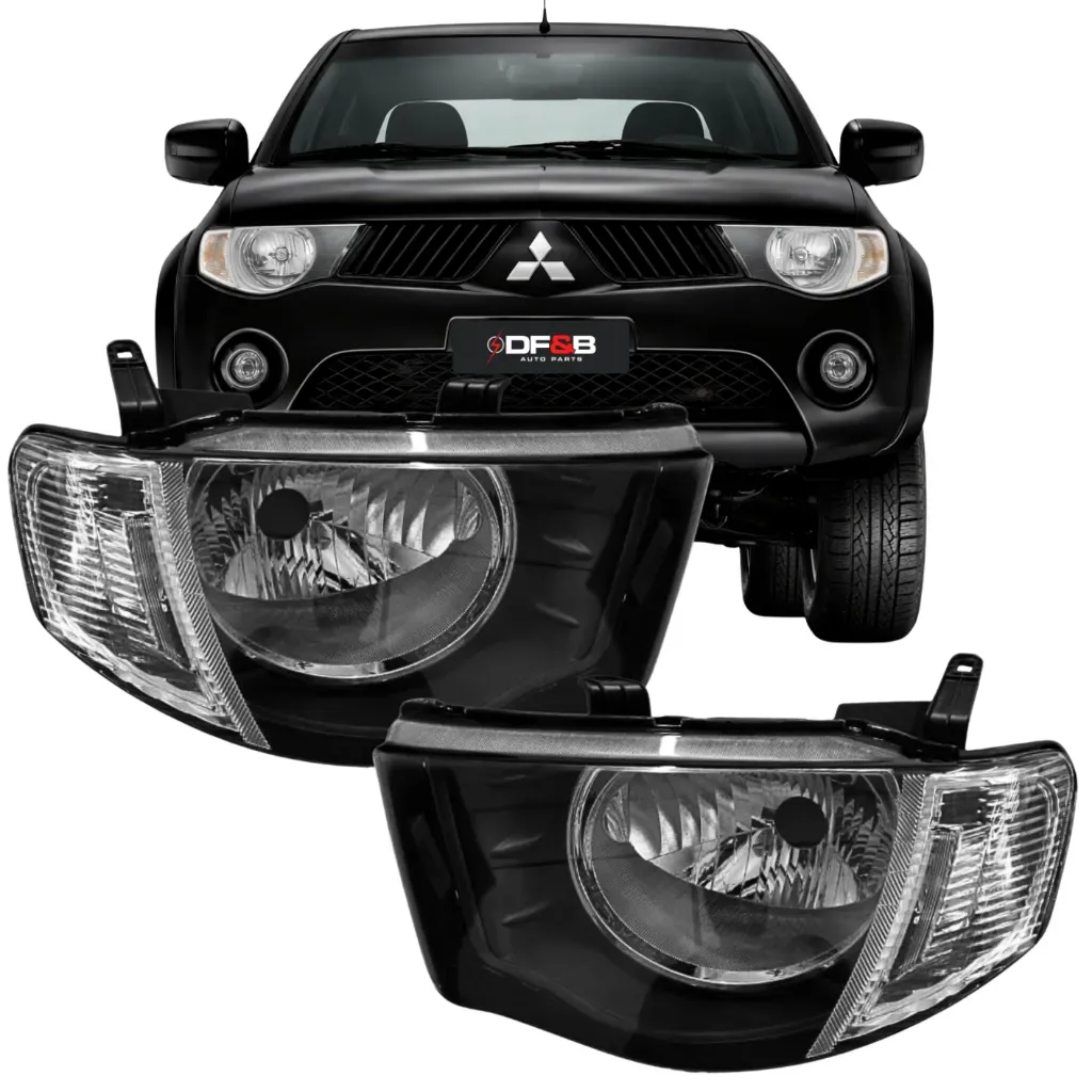 Par Farol L200 Triton Pisca Cristal Dianteiro 2007 A 2012 Par Farol L200 Triton Pisca Cristal Dianteiro 2007 A 2012