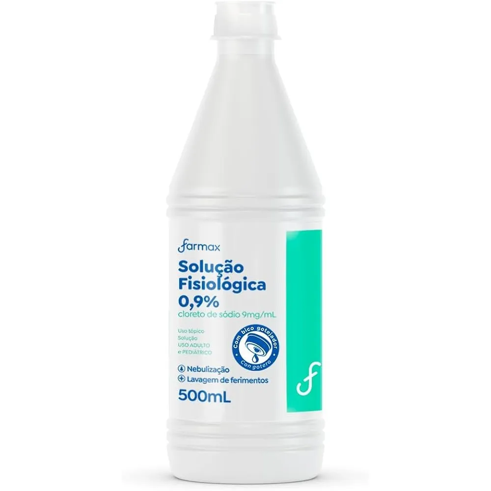Soro Fisiológico 0,9% 500ml Farmax Soro Fisiológico 0,9% 500ml Farmax