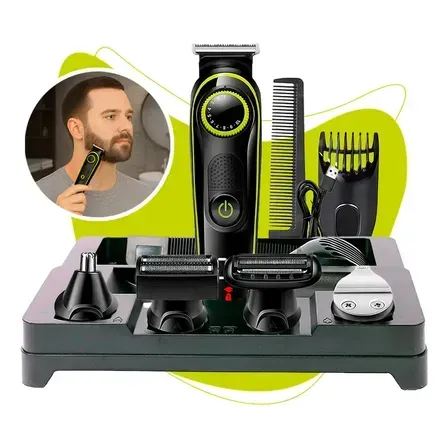 Máquina De Cortar Cabelo Fazer Barba Barbeador Acabamento Pelo B-Max Bmc036 5 Em 1 Cor Preto Máquina De Cortar Cabelo Fazer Barba Barbeador Acabamento Pelo B-Max Bmc036 5 Em 1 Cor Preto