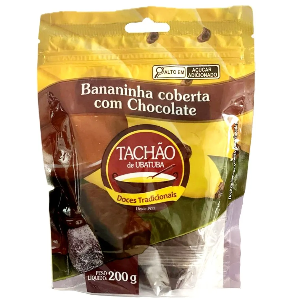 Bananinha com Chocolate TACHÃO DE UBATUBA 200g Bananinha com Chocolate TACHÃO DE UBATUBA 200g