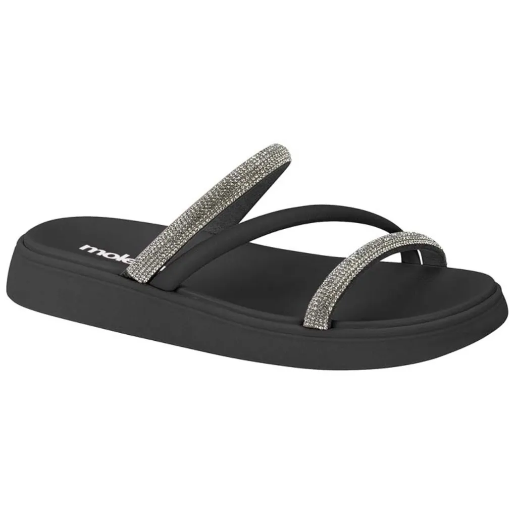 Sandalia Papete Moleca Feminina Casual Tiras Flatform Original Sandalia Papete Moleca Feminina Casual Tiras Flatform Original