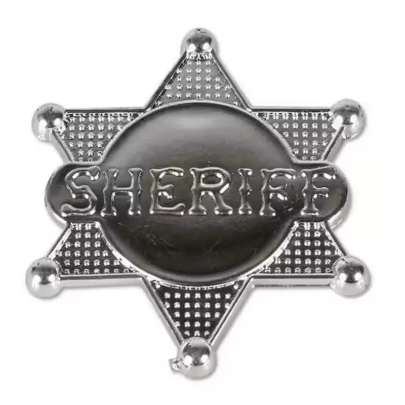 DISTINTIVO ESTRELA DE XERIFE FANTASIAS E FESTAS | PEGADINHA | BRINCADEIRA | EMBLEMAS | ARTIGOS DE FESTA | FANTASIA