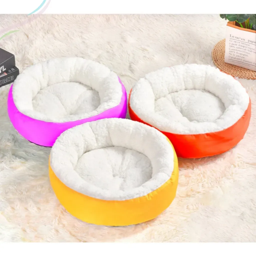 Caminha Pet Redonda Cachorro e Gato Cama Confortável Sherpa Inverno Pelo de Carneiro Pets Quente Caminha Pet Redonda Cachorro e Gato Cama Confortável Sherpa Inverno Pelo de Carneiro Pets Quente