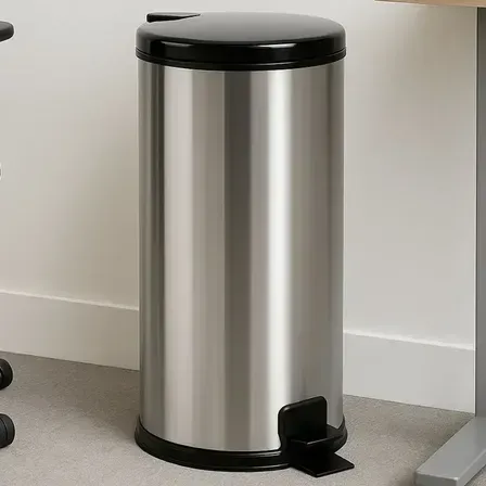 Lixeira Inox 20l Pedal Tampa Antiodor Cozinha Banheiro Preta Preto Lixeira Inox 20l Pedal Tampa Antiodor Cozinha Banheiro Preta Preto