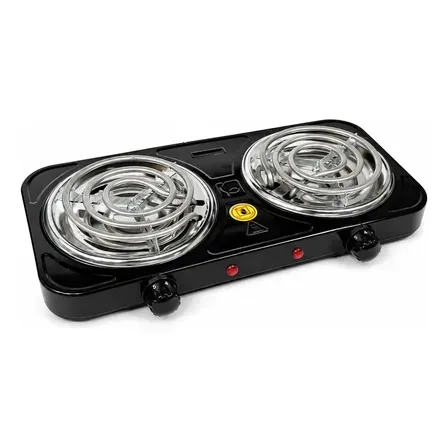 Fogão Cooktop Elétrico 2 Bocas 2500w, Portátil 110v/220v Fogão Cooktop Elétrico 2 Bocas 2500w, Portátil 110v/220v