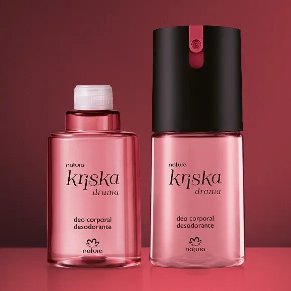 Kit Desodorante Corporal Kriska Drama Feminino 2 un + Cupom de Desconto Kit Desodorante Corporal Kriska Drama Feminino 2 un + Cupom de Desconto