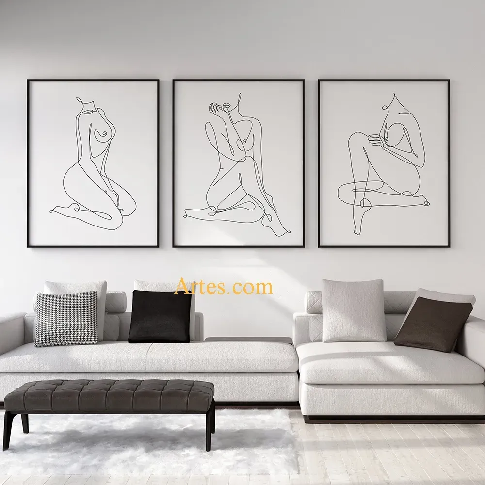 decoração Nude corpo abstrato uma linha desenho da arte decoração de quarto pintura imagem quadros decorativos mulher decoração Nude corpo abstrato uma linha desenho da arte decoração de quarto pintura imagem quadros decorativos mulher