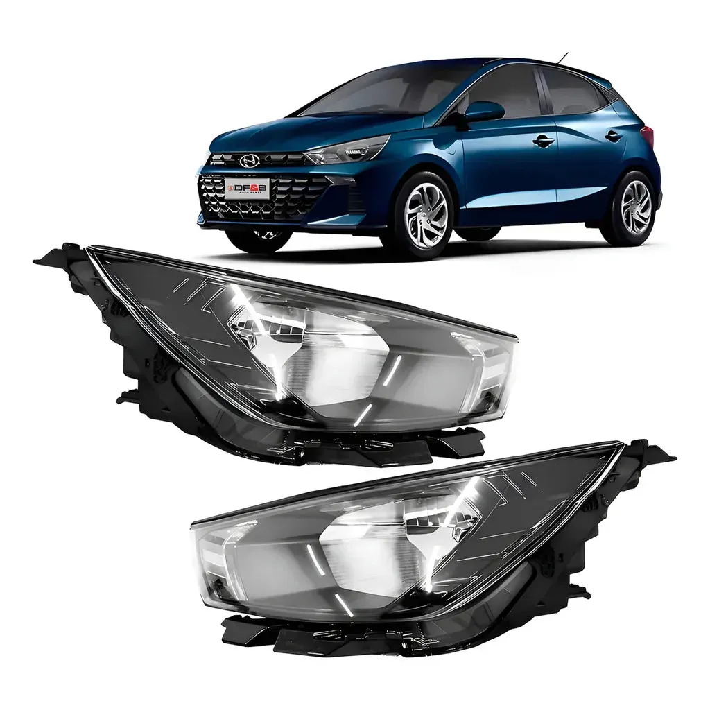 Par Farol Dianteiro S/Led Hyundai HB20 Hatch Sedan 2023 a 2024 Foco Simples Par Farol Dianteiro S/Led Hyundai HB20 Hatch Sedan 2023 a 2024 Foco Simples