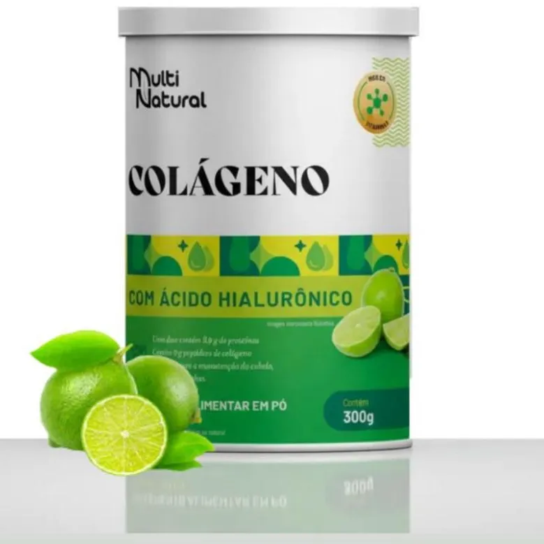 COLÁGENO COM ÁCIDO HIALURÔNICO LIMÃO 300g COLÁGENO COM ÁCIDO HIALURÔNICO LIMÃO 300g