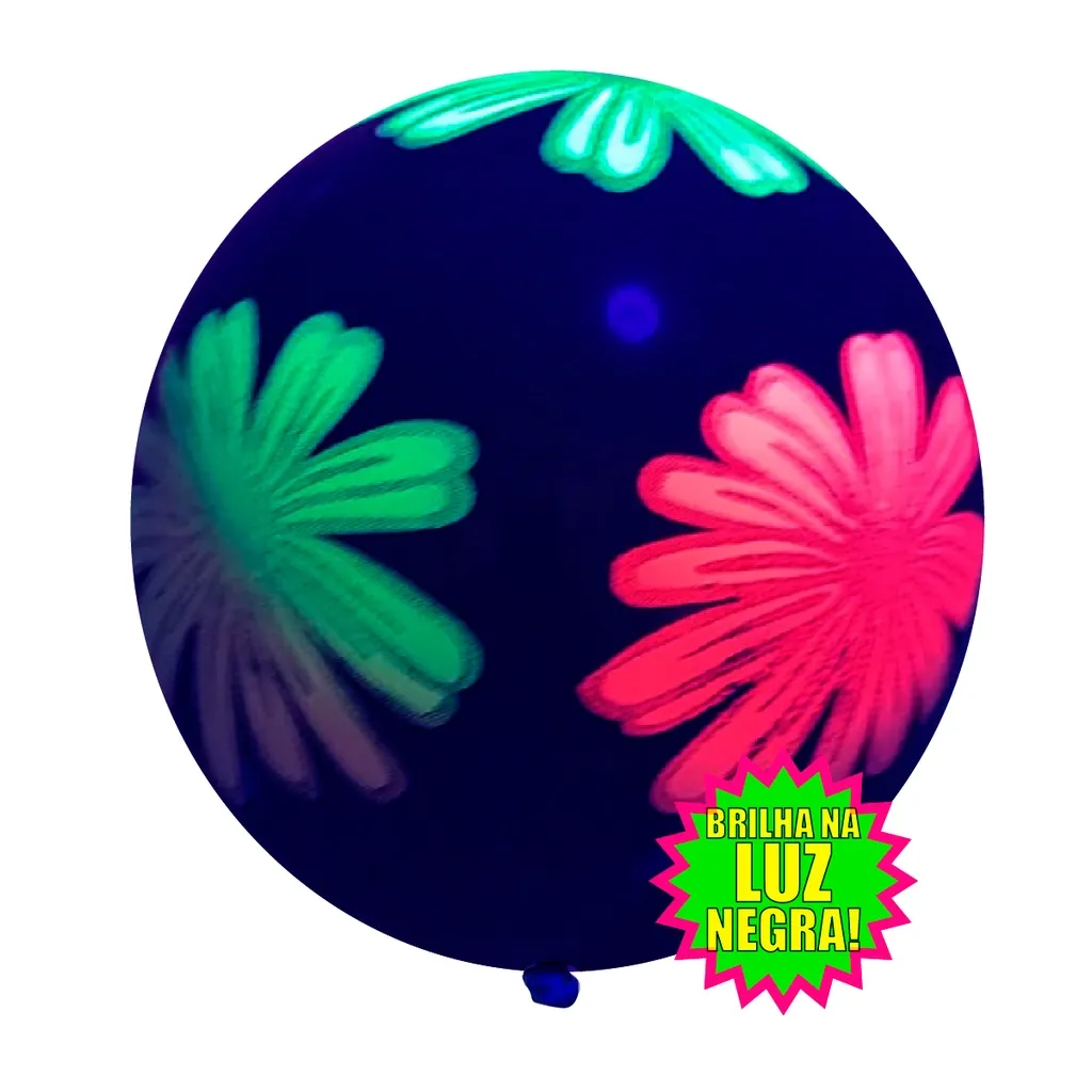 Balão Neon Flor - Kit 10 Unidades Balão Neon Flor - Kit 10 Unidades