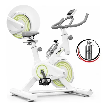 Bicicleta Ergométrica Meta Parts Spinning X11 Cor Branca Com Garrafinha Brusfit Bicicleta Ergométrica Meta Parts Spinning X11 Cor Branca Com Garrafinha Brusfit