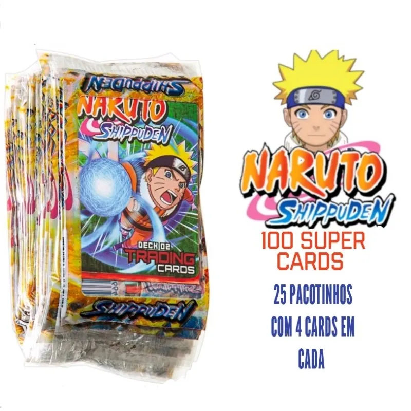 SUPER CARDS DO NARUTO. 200 CARDS. 50 PACOTINHOS COM 4 CARDS EM CADA SUPER CARDS DO NARUTO. 200 CARDS. 50 PACOTINHOS COM 4 CARDS EM CADA