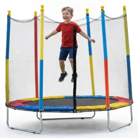 Cama Elástica Infantil Pula Pula 1,8m Trampolim Com Zíper Cama Elástica Infantil Pula Pula 1,8m Trampolim Com Zíper