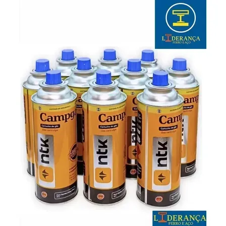 Kit 10 Latas Cartucho Refil Gás 227g Para Fogareiro Maçarico Martina Word Kit 10 Latas Cartucho Refil Gás 227g Para Fogareiro Maçarico Martina Word