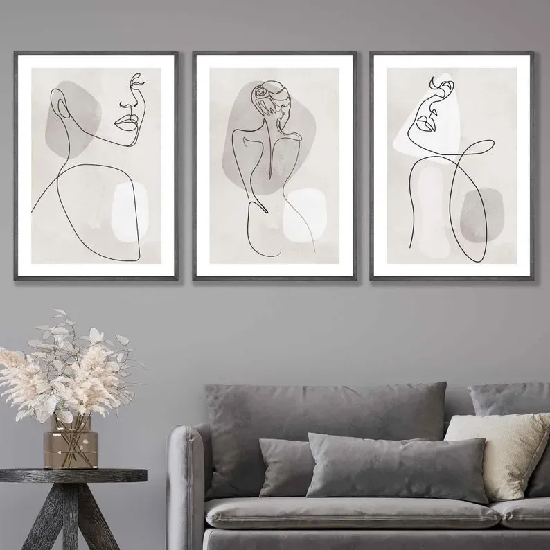 Quadro Decorativo Abstrato mulheres linhas , decoração casa Quadro Decorativo linhas Minimalistas Quadro Decorativo Abstrato mulheres linhas , decoração casa Quadro Decorativo linhas Minimalistas