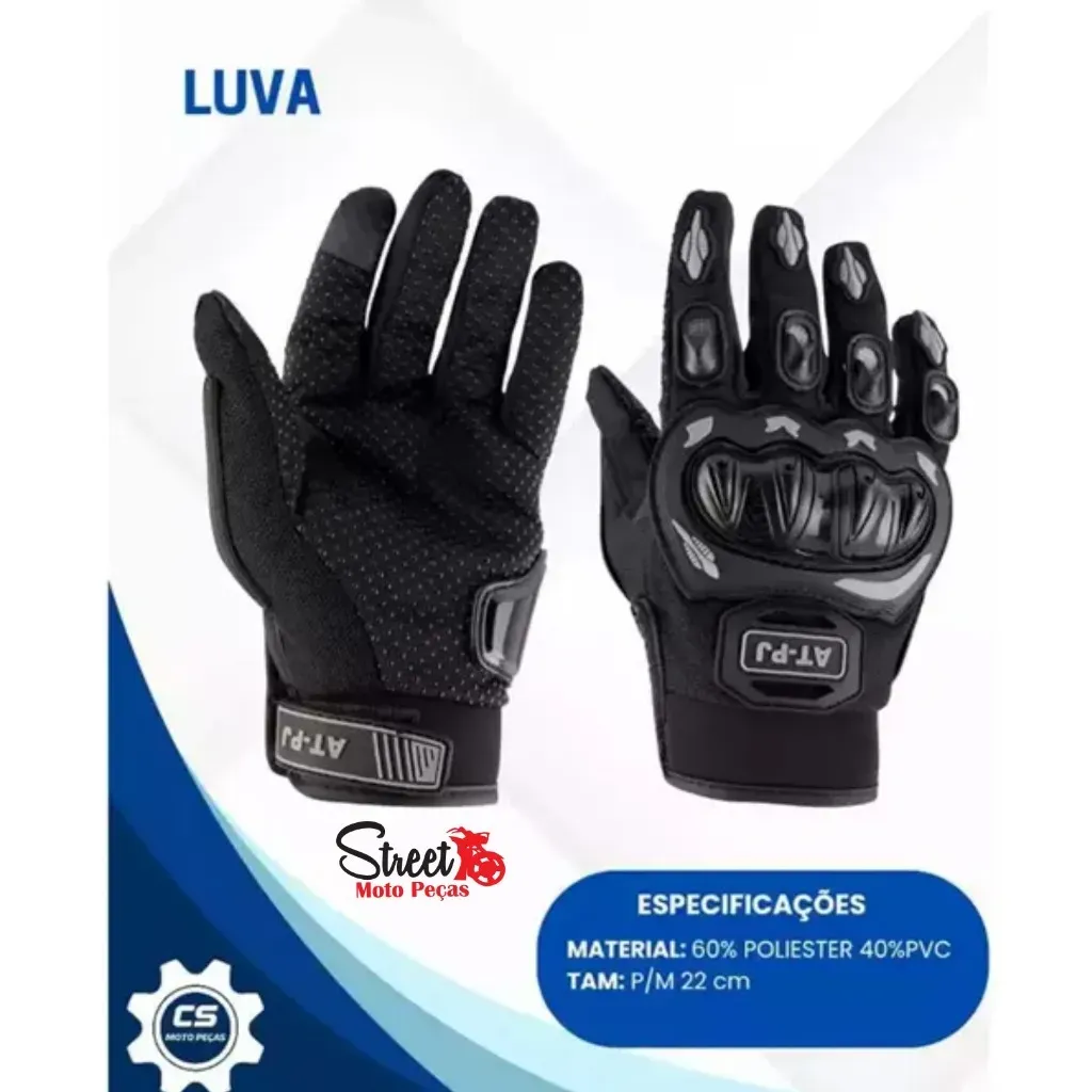Par Luvas Moto Bike Touch Screen (tamanho g)– Proteção Térmica e Contra Impacto – Uso Diário e Esportivo (Preto) Par Luvas Moto Bike Touch Screen (tamanho g)– Proteção Térmica e Contra Impacto – Uso Diário e Esportivo (Preto)