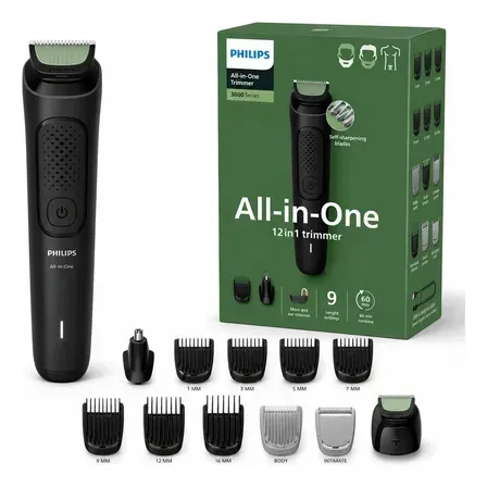 Aparador De Pelos Philips Multigroom Mg3921 - 12 Acessórios Preto 127/220v Aparador De Pelos Philips Multigroom Mg3921 - 12 Acessórios Preto 127/220v