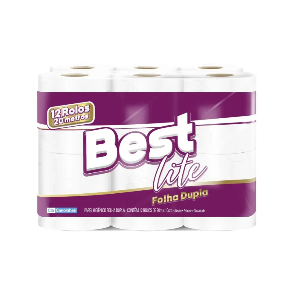 Kit Papel Higiênico Folha Dupla 20 Metros 2 3 4 Pacotes com 12 Rolos Cada Kit Papel Higiênico Folha Dupla 20 Metros 2 3 4 Pacotes com 12 Rolos Cada