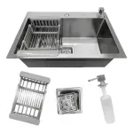 Cuba Pia Cozinha Gourmet Quadrada Aço Inox 304 Escovada 60x40cm com Acessórios Stillus Home Cuba Pia Cozinha Gourmet Quadrada Aço Inox 304 Escovada 60x40cm com Acessórios Stillus Home