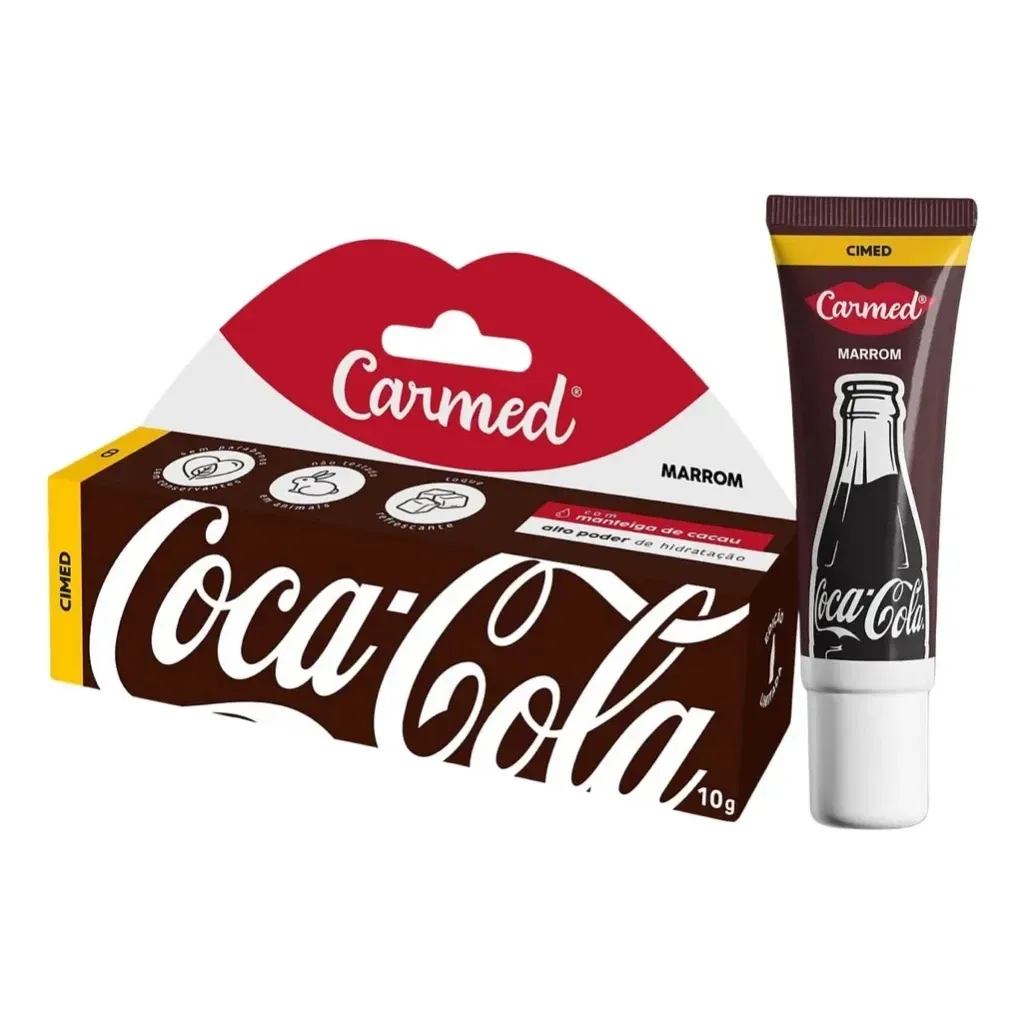 Carmed Coca-Cola Hidratante Labial Com Cor Marrom 10g Cimed Original Carmed Coca-Cola Hidratante Labial Com Cor Marrom 10g Cimed Original