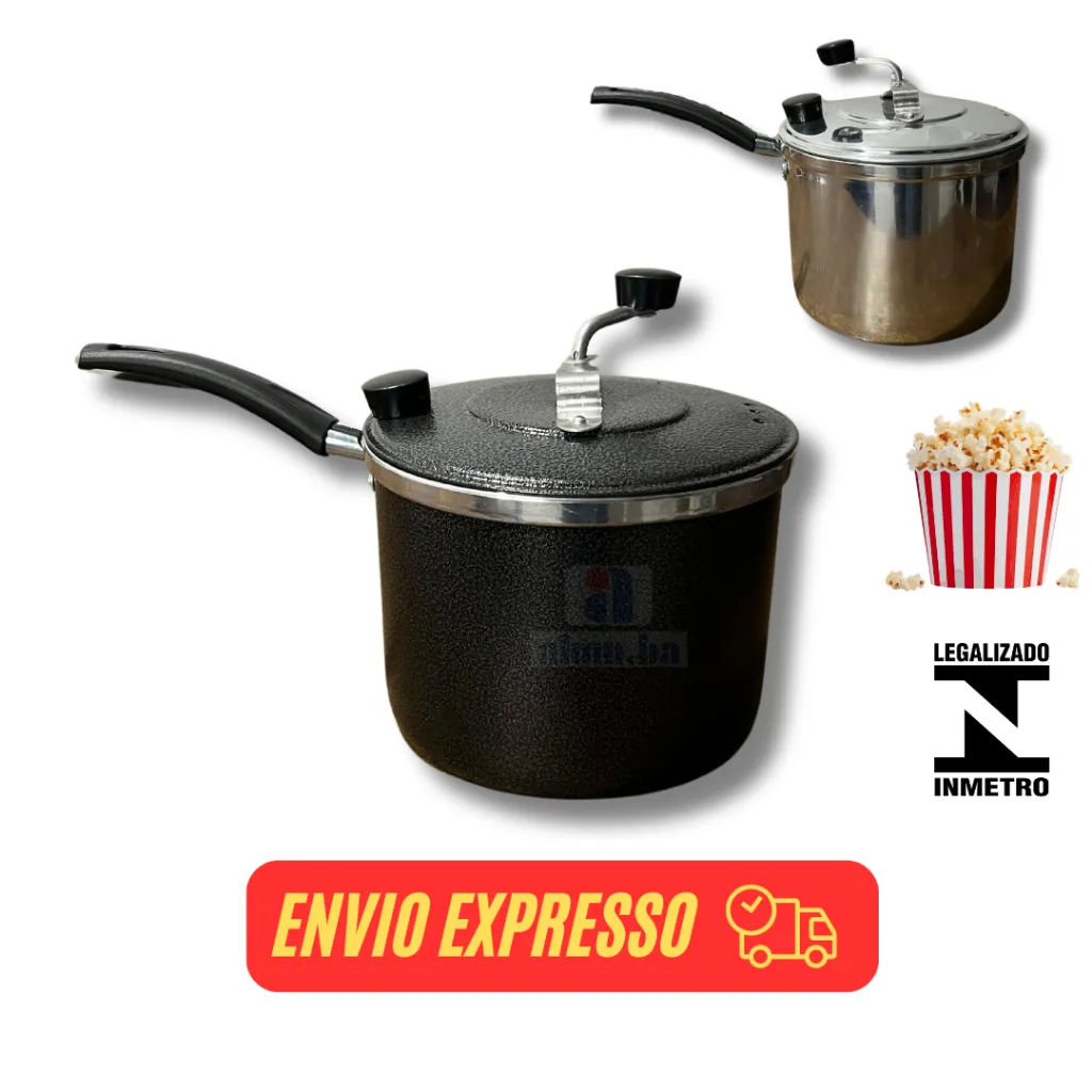 pipoqueira panela de pipoca preta, alumínio grande - panela para pipoca preta, branca grande 4l pipoqueira panela de pipoca preta, alumínio grande - panela para pipoca preta, branca grande 4l