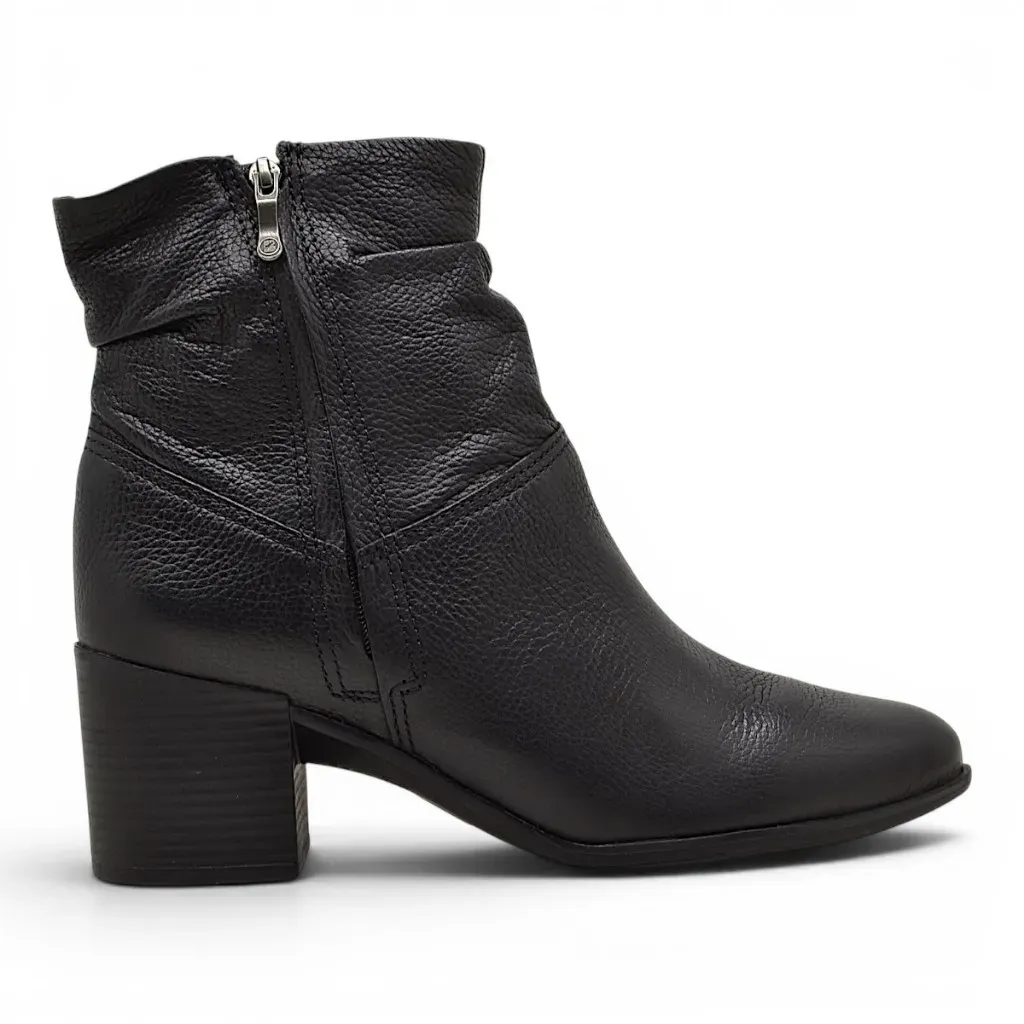 Bota Bottero Cano Curto Salto Grosso Couro Burnish Feminina Original Bota Bottero Cano Curto Salto Grosso Couro Burnish Feminina Original