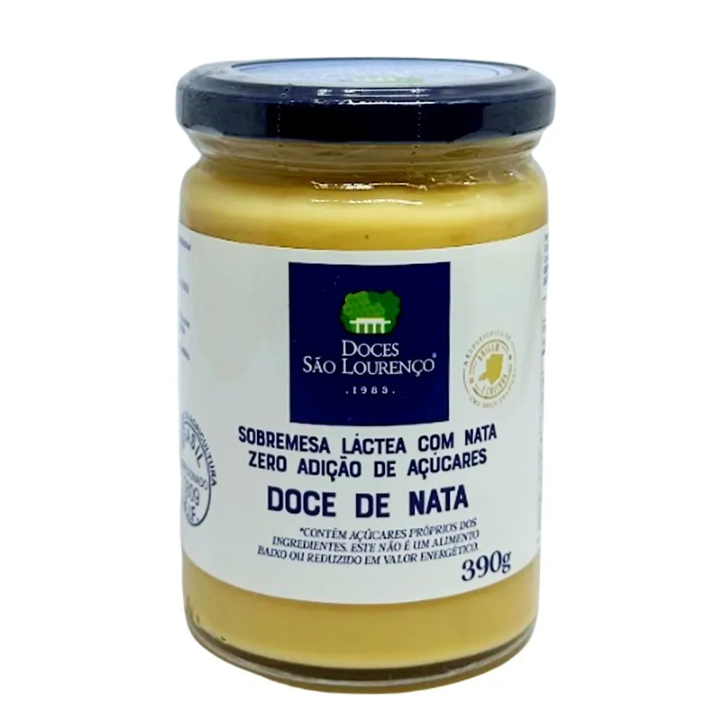 Doce de Nata Zero adição de Açucar SAO LOURENCO 390g Doce de Nata Zero adição de Açucar SAO LOURENCO 390g