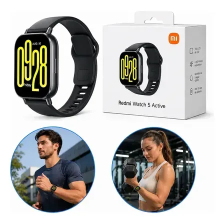 Relógio Smartwatch Redmiwatch 5 Active Prata Xiaomi Original Branco Preto Prateado Relógio Smartwatch Redmiwatch 5 Active Prata Xiaomi Original Branco Preto Prateado
