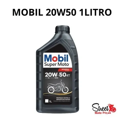 Óleo Lubrificante Mobil Super Moto 20W50 4T 1L Para Moto e Quadriciclo Alta Proteção Óleo Lubrificante Mobil Super Moto 20W50 4T 1L Para Moto e Quadriciclo Alta Proteção