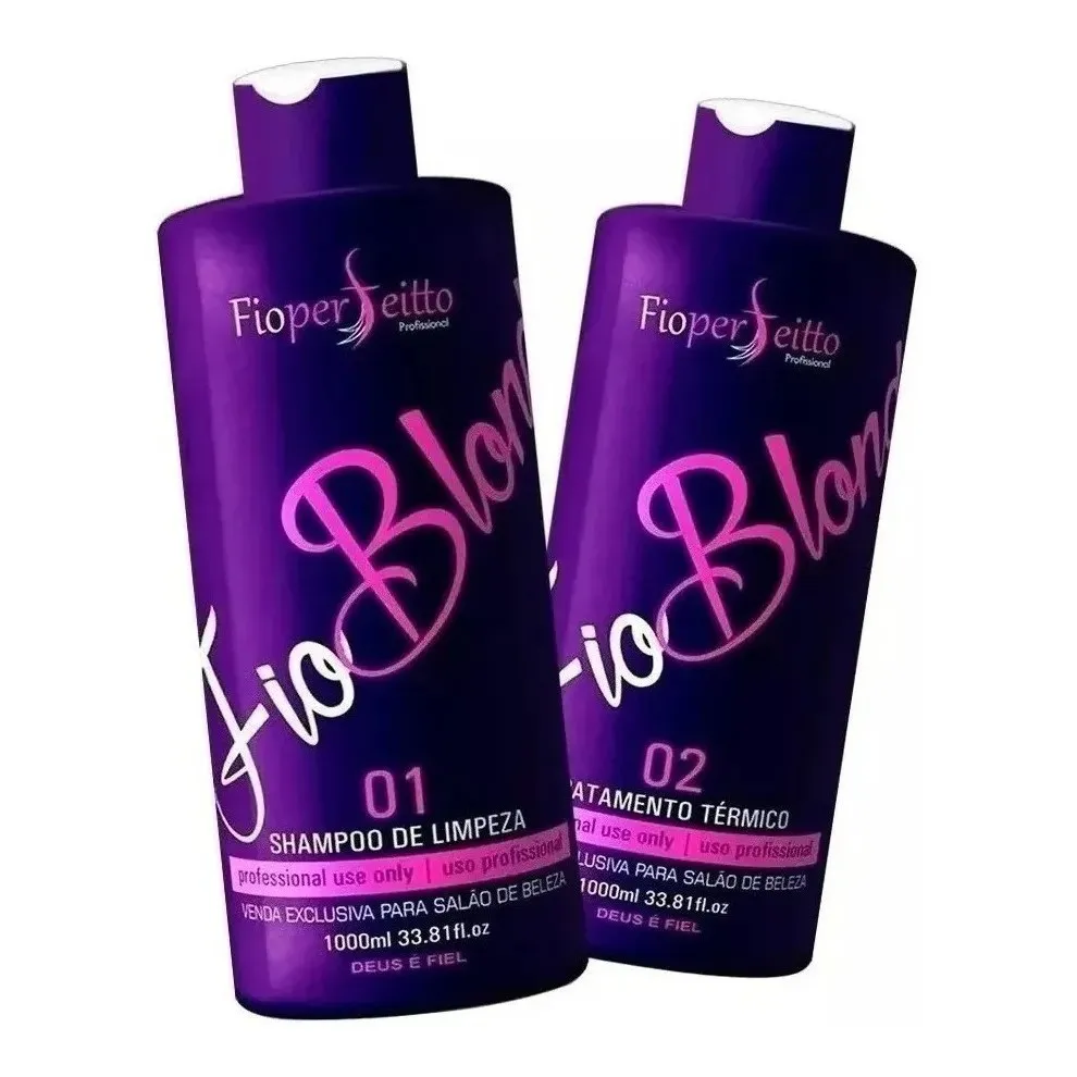 Kit Progressiva Matizador Fioblond 2x1000ml Kit Progressiva Matizador Fioblond 2x1000ml