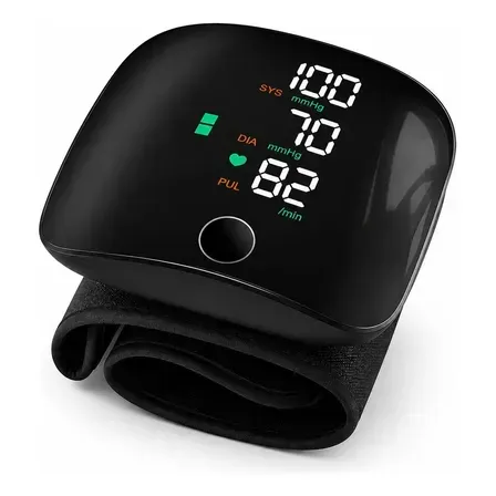 Aparelho De Pressão Digital Pulso Portátil Recarregável Usb Preto Aparelho De Pressão Digital Pulso Portátil Recarregável Usb Preto