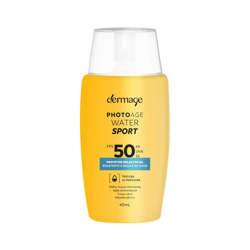 Protetor Solar Dermage FPS50 Resistente à Água e Suor Photoage Water Sport 40ml Protetor Solar Dermage FPS50 Resistente à Água e Suor Photoage Water Sport 40ml