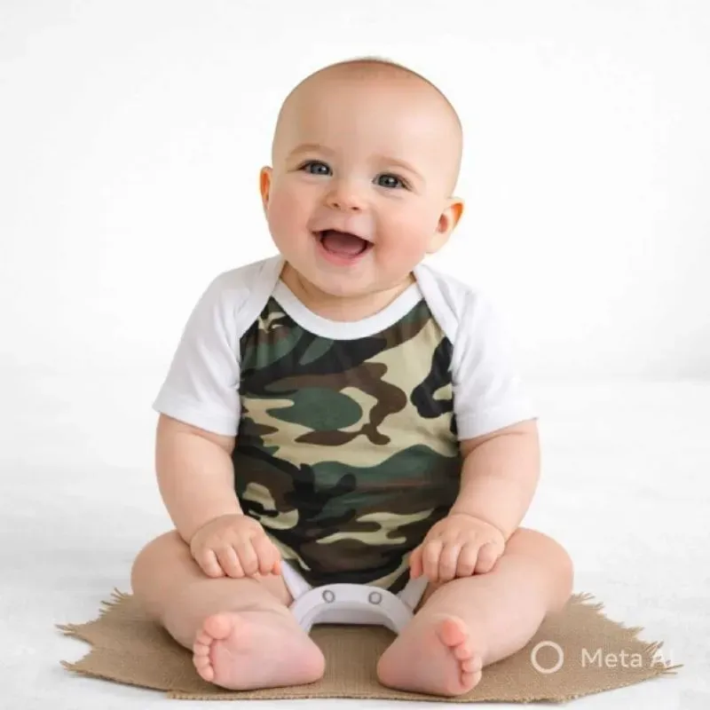 Bodie Camuflado Bebês Menino Meninas Bodie Camuflado Bebês Menino Meninas