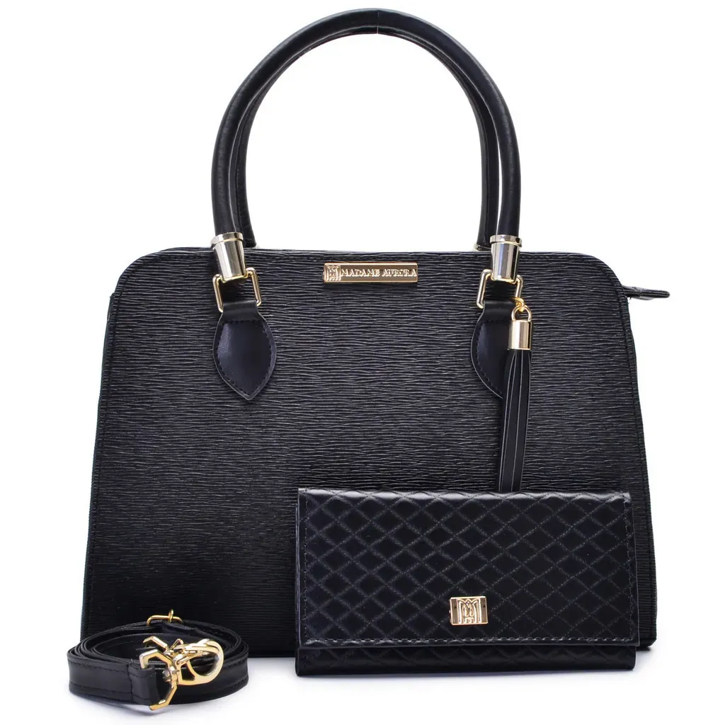 Bolsa Feminina Angike Casual Tote Média Alça Tranversal De Ombro + Carteira Feminina Bolsa Feminina Angike Casual Tote Média Alça Tranversal De Ombro + Carteira Feminina