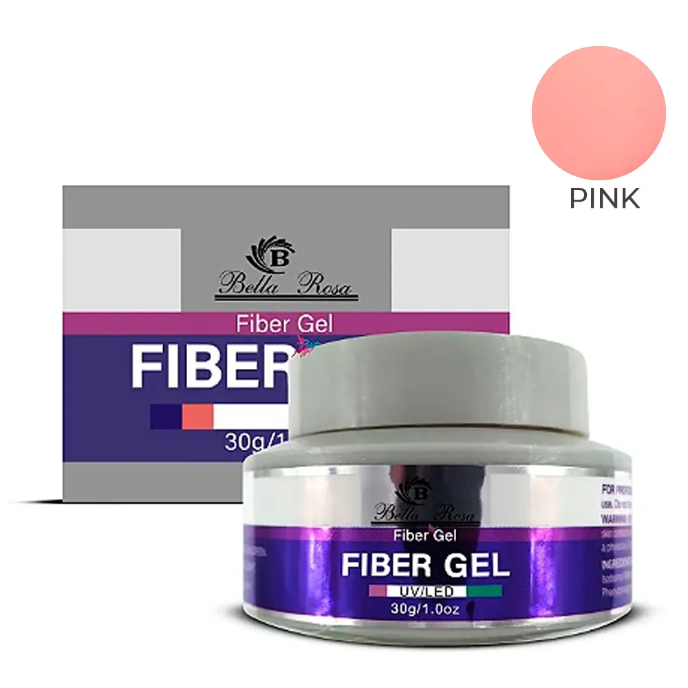 Gel Para Unhas Bella Rosa 15g - Fiber Gel Uv Led - Cor Pink Gel Para Unhas Bella Rosa 15g - Fiber Gel Uv Led - Cor Pink