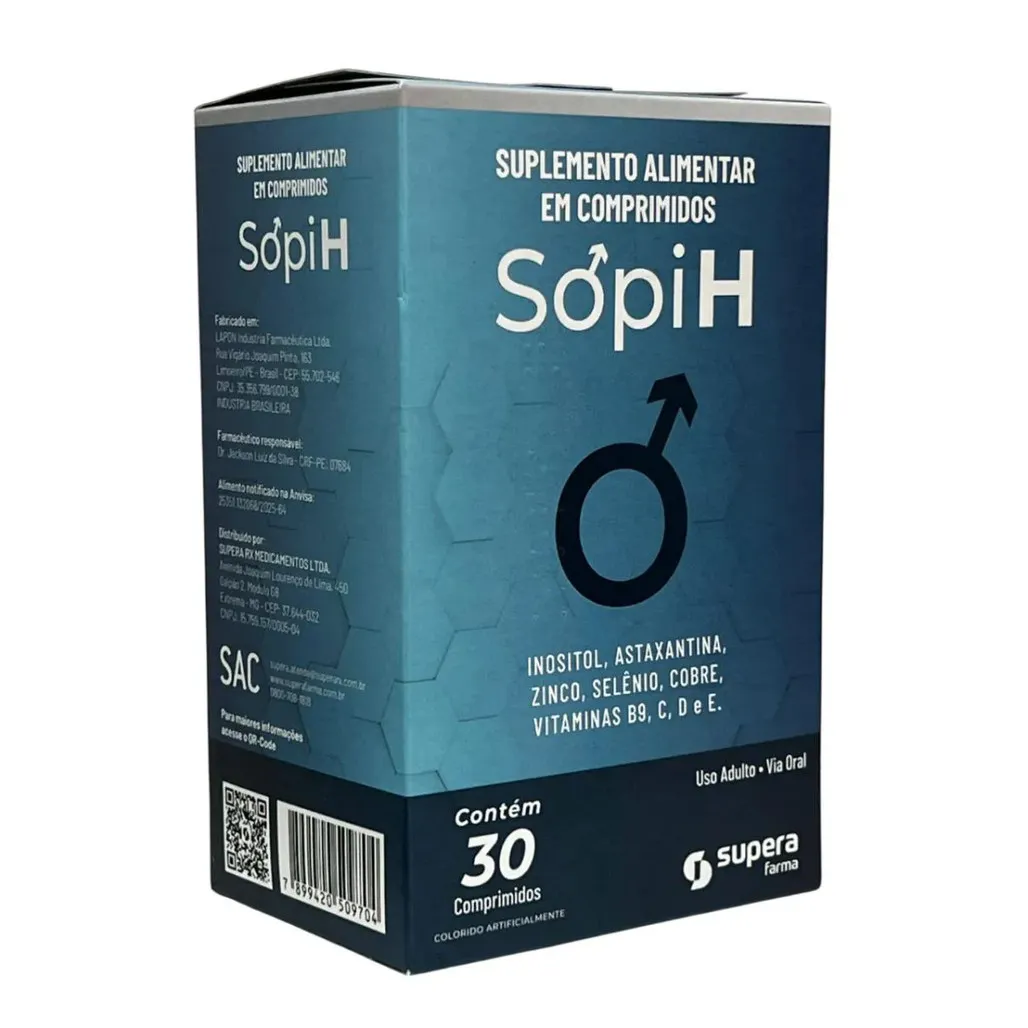 Suplemento Sopi H Inositol Astaxantina 30 Caps Saúde Hormonal Antioxidante Suplemento Sopi H Inositol Astaxantina 30 Caps Saúde Hormonal Antioxidante