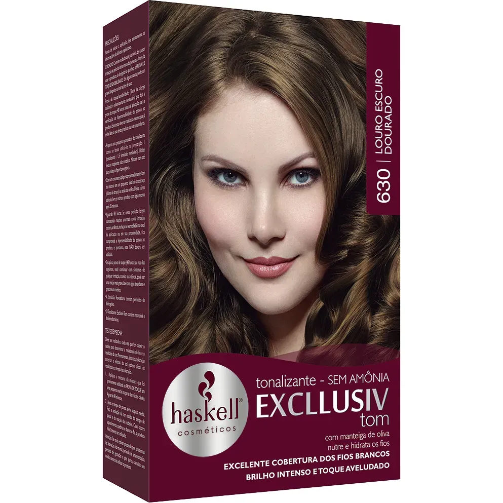Tonalizante 630 - Louro Escuro Dourado Haskell Tonalizante 630 - Louro Escuro Dourado Haskell