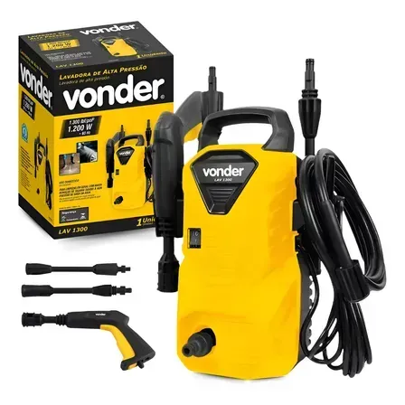 Lavadora De Alta Pressão Lav1300 Libras Vonder 1.300lbf Lavadora De Alta Pressão Lav1300 Libras Vonder 1.300lbf